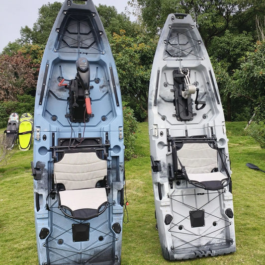 Modular 2-Seater Electric & Pedal Kayak – HDPE Fishing Canoe