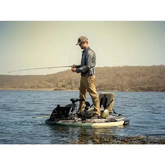 Motorized Inflatable Fishing Boat – Stable & Portable