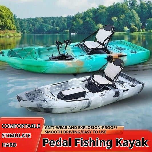 Modular 2-Seater Electric & Pedal Kayak – HDPE Fishing Canoe