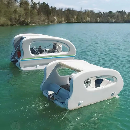 Inflatable Floating House Boat – Solar, Durable & Modular