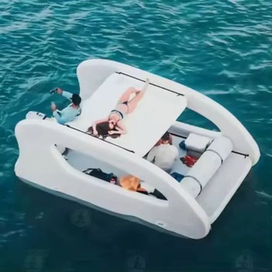 Inflatable Floating House Boat – Solar, Durable & Modular